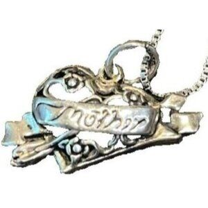 Mother necklace 925 silver mom Mothers Day Child birth gift dainty 18" chain